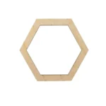Mdf 10inch  Craft Hexagon Ring 20mm .v.15mm hit '  6 pcs pak min 12 pcs