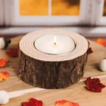 Wodden tealight QTY-min 12 pcs