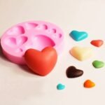 8 Cavity pink heart mould size-7.8*7.8cm 57 grm