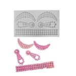 Earing pink mould size-15.5*8cm 138 grm