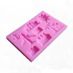 Pink 10 cavity mould size-9.5*6cm 53 grm