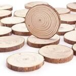 Wooden slices size-7cm QTY-min 12 pcs shape-round