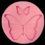 Pink 2cavity buterfly mould size-5.5*0.8 QTY-12 pcs