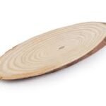 Wodden slices size-38cm QTY-min 12 pcs shape oval