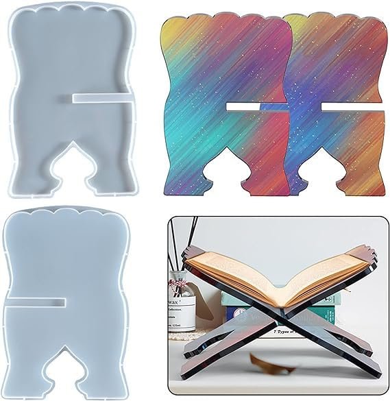 Version 1.0.0 Small book stand mould 21x15cm 5mm depth min qty 12pcs..JE. - Image 1