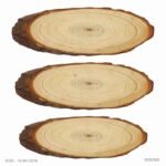 Wodden slices size-13cm QTY-min 12 pcs shape oval