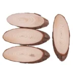 Wooden slices size-16cm QTY-min 12 pcs Shape-oval