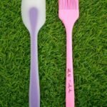 silicon spatula and  brush