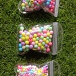 Plastic circle round beads