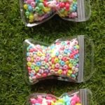 Plastic candy beads