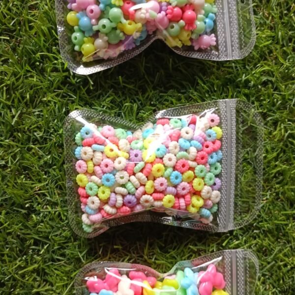 Plastic candy beads