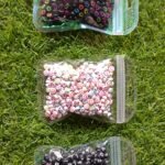 plastic small ABCD and smile beads