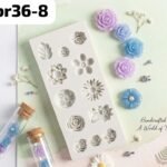 12 cavity  pink flower  mould 78 grm