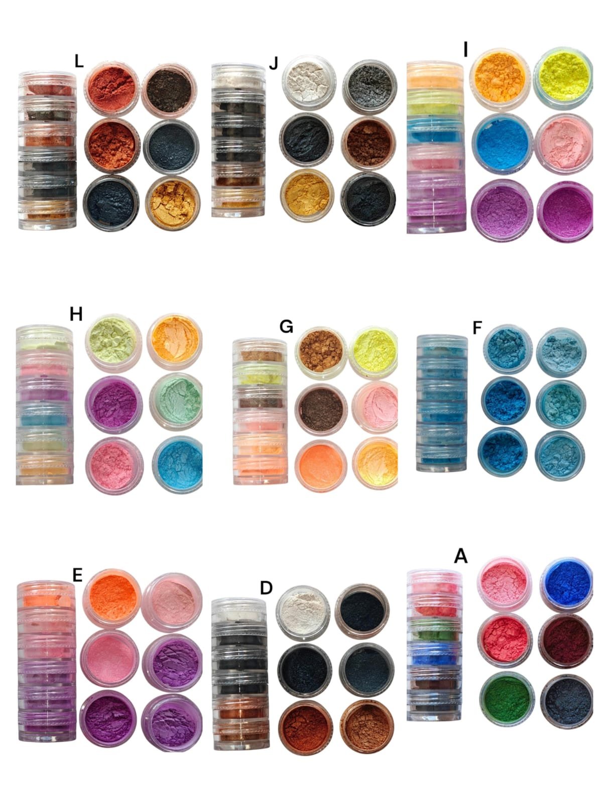 WhatsApp Image 2025-03-25 at 11.44.41 AM 6 in one all shades mica powder 25 gram roll - Image 1