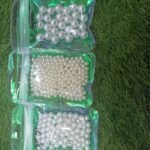 3 Size white Round Pearl Charms 20 gram pkt
