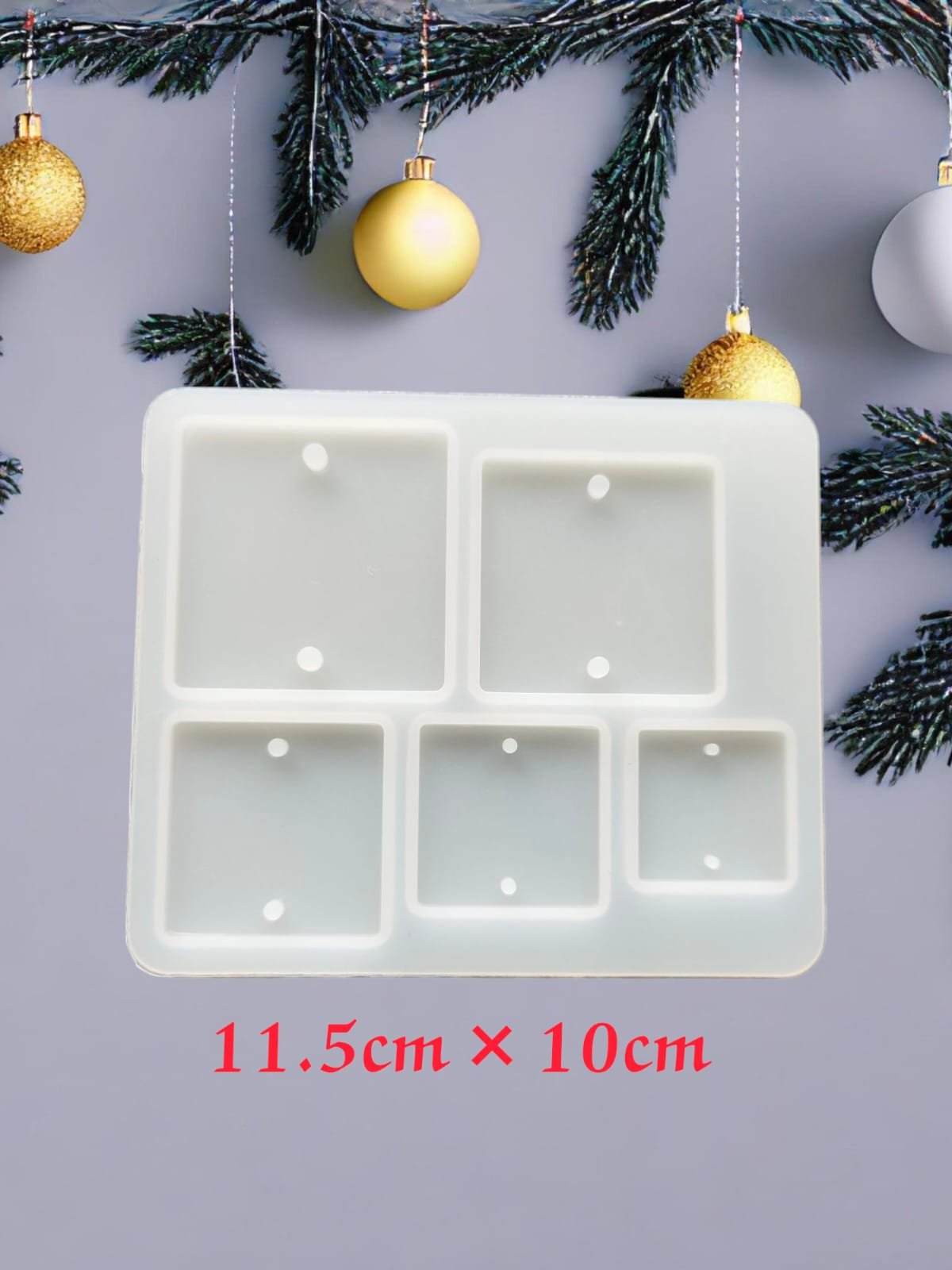 WhatsApp Image 2025-06-14 at 1.11.31 PM (2) 5 Cavity Square Rakhi Mould 3mm Depth - Image 1
