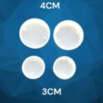 4 pcs Round Rakhi  Mould  3mm Depth
