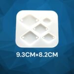 5 Cavity Rhombus Rakhi Mould  3mm