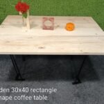 wooden 30x40 rectangle shape table base 20 mm thickness with 4 pcs legs