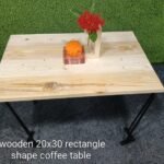 wooden 20x30 coffee table base 20 mm thickness with 4 pcs legs