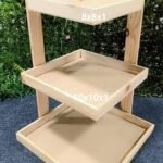 Wooden 3 in 1 tray set 16 inch hight