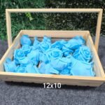 Wooden Basket with handle size 12x10x3