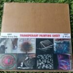 transparent painting acrylic sheet 7x7 square 2 pcs set
