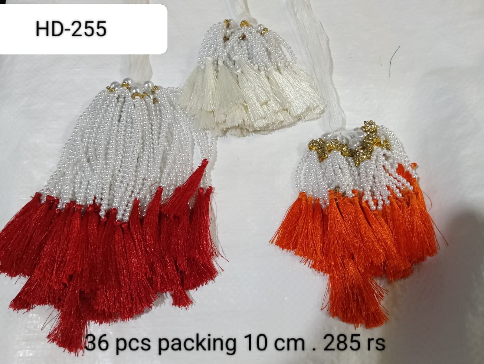 WhatsApp Image 2025-08-05 at 12.08.42 PM small moti design tussle 10 cm 36 pcs packing - Image 1