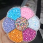 Mix round glitter dabbi 7 colour combo