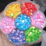 Mix heart sequance dabbi 7 colour combo