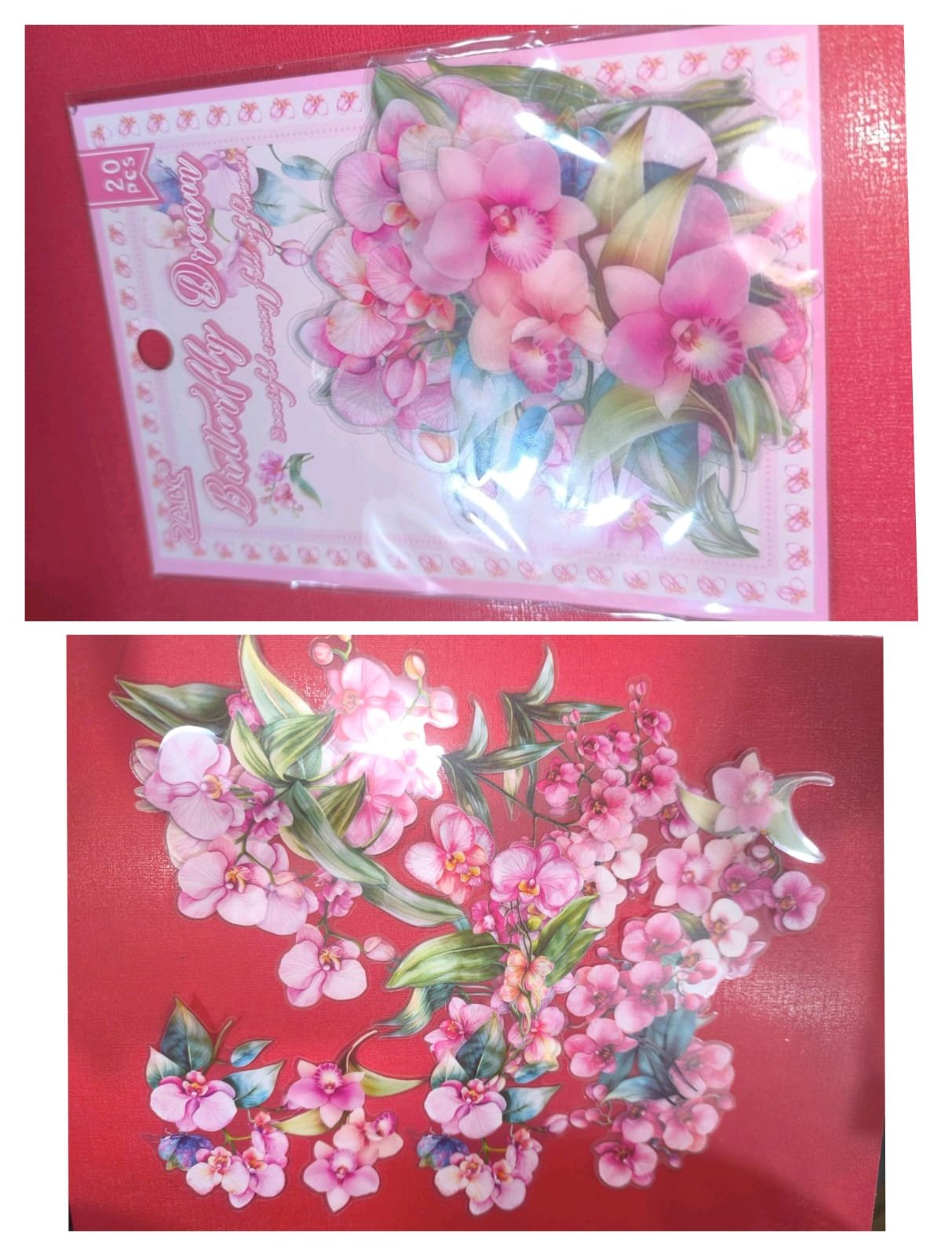 WhatsApp Image 2025-08-21 at 12.48.40 PM 3D flower resin sticker 20 pcs flower - Image 1