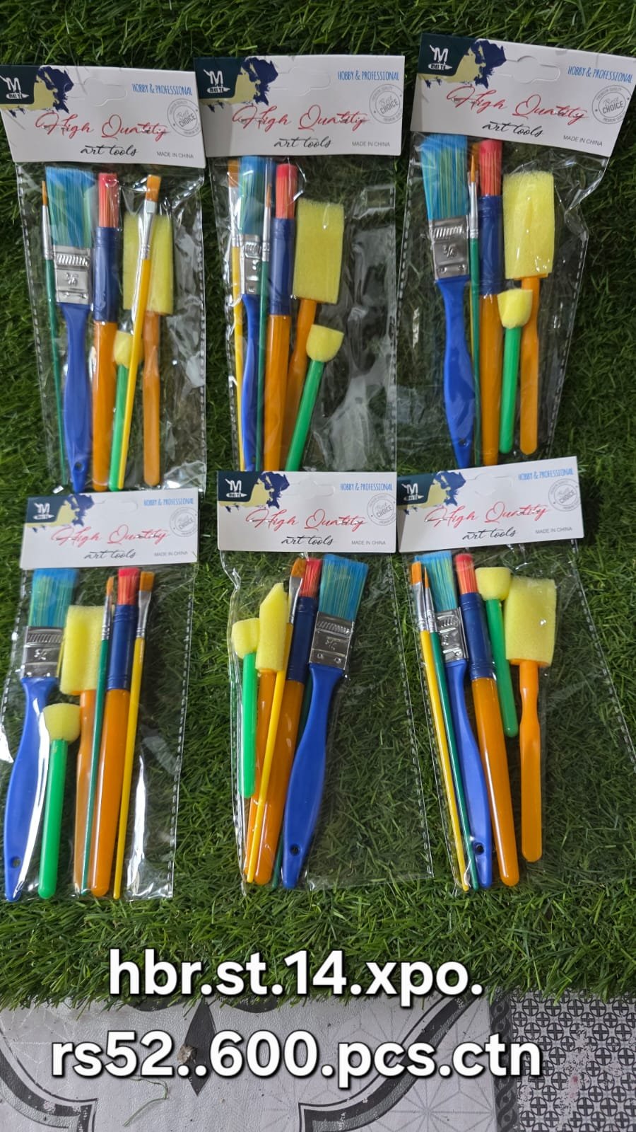 WhatsApp Image 2025-09-04 at 12.43.50 PM Sponge brush set 6 pcs pkt - Image 1