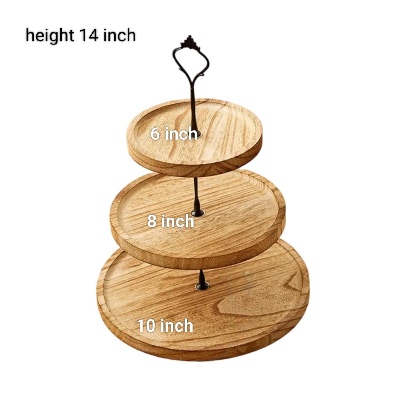 WhatsApp Image 2025-10-08 at 12.56.10 PM (1) WNTL49 Wooden Round cake stand - Image 1