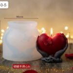 HBR40-05 Heart Candel Mould