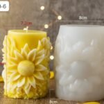 HBR40-06 Big Sunflower Candel Mould