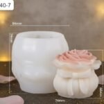 HBR40-07 Pot Flower Candle Mould