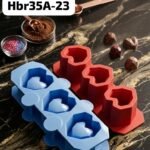 HBR35A-23 3 cavity heart planter mould
