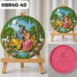 HBR40-40 Radha krishna round Mould Weight-184grm