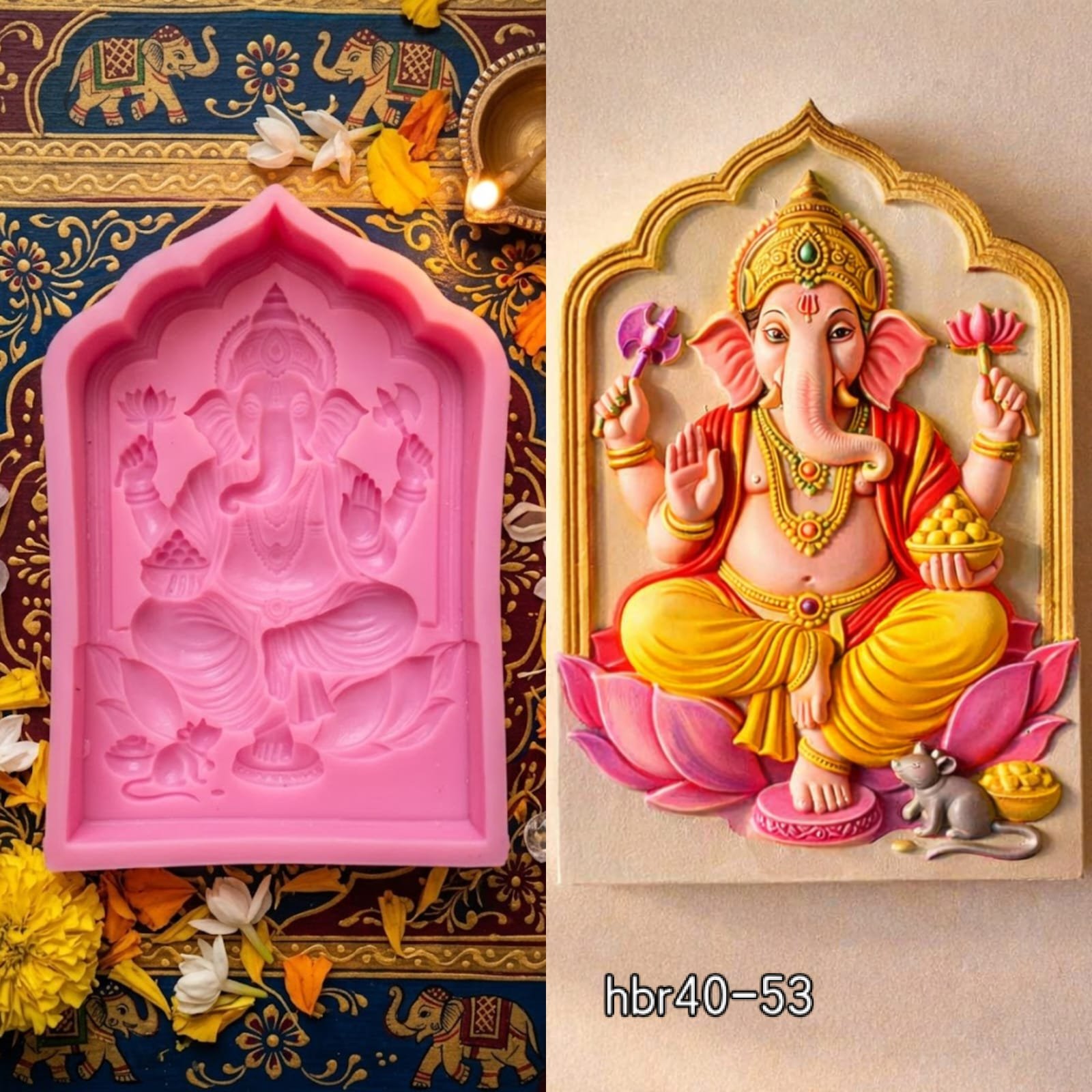 WhatsApp Image 2026-07-22 at 12.17.29 PM (3) HBR40-53 Ganesh ji mould Weight-122 grm - Image 1